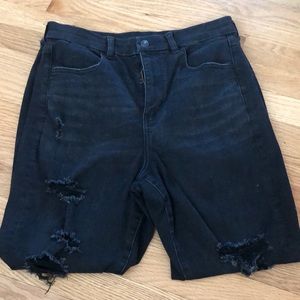 American Eagle Black Ripped Jeans
